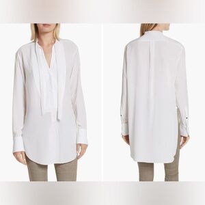 Frida Silk Tuxedo Blouse